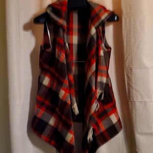 FAVLUX FASHION WRAP VEST HOODIE L